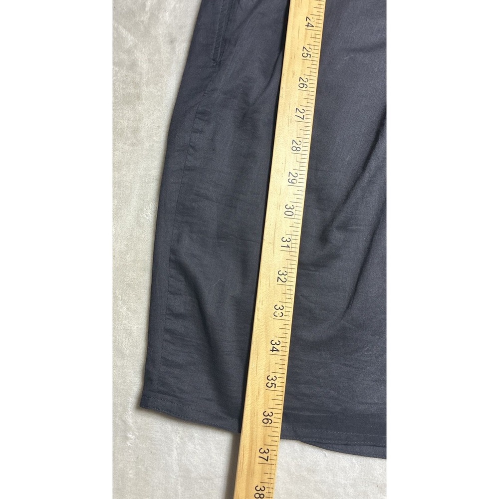 Burberry London Dress Women's 4 Black Cotton Belted Trench Career Academia - Picture 12 of 12